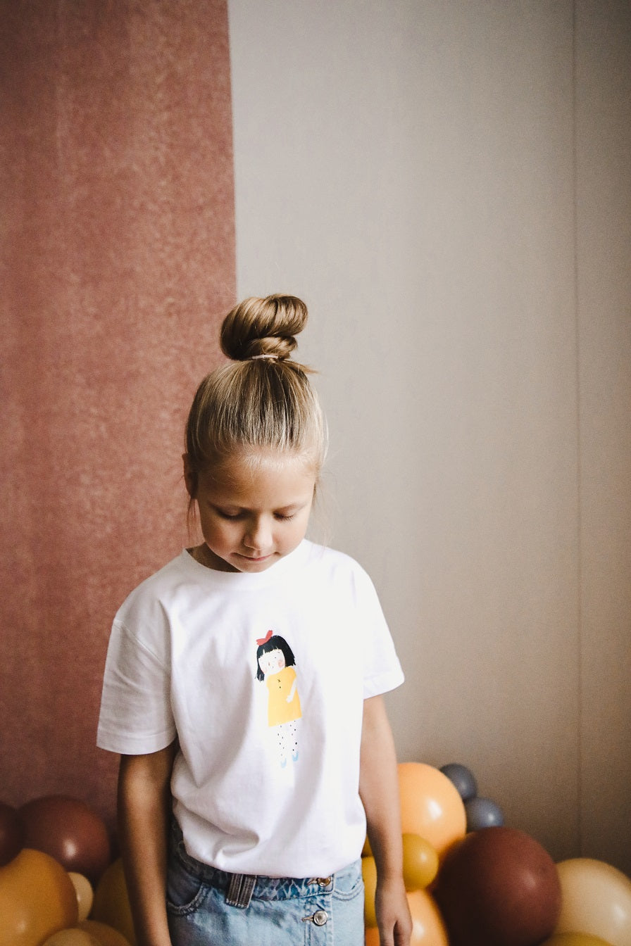 T-krekls ar MONTE zīmējumu (balts)